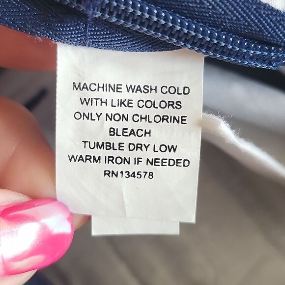 Vineyard Vines Navy Blue Wrap Skirt Skort W/ Tie Front, White Polka Dots, 2 - Picture 5 of 6